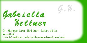 gabriella wellner business card